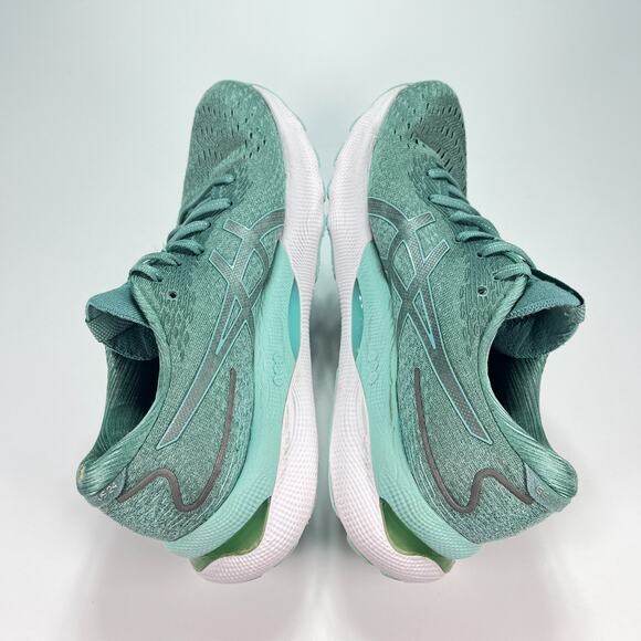 Asics Gel-Nimbus 24 Seafoam Green Lace Up Running Shoes 1012B201 Women's Size 10 - Picture 9 of 12